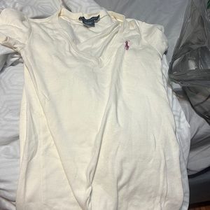 Cream Colored Polo Shirt.